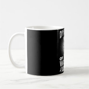 Legastheniker der Welt, bindet die Fausthand Legas Kaffeetasse