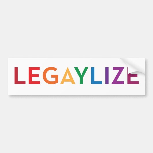 Legaylize (StützEhe-Gleichheit) Autoaufkleber (Vorne)