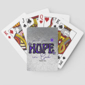 Lege deine Hoffnung in gottesgleiche, metallische Spielkarten (Rückseite)