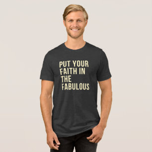 Lege deinen Glauben in das Fantastische Tri-Blend Shirt