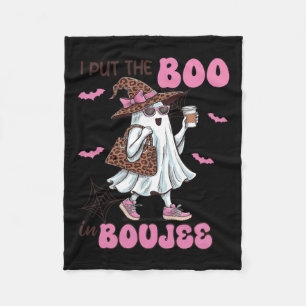 Lege den Boo in Boujee Halloween Niedliche Lady Gh Fleecedecke