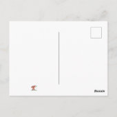 Lege ein Lied in meinen Vogel der Herzbibel Postkarte (Rückseite)