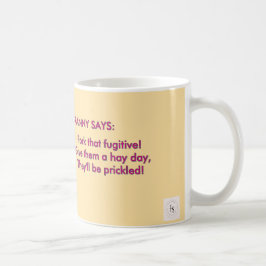 Lege eine Gabel hinein! Fuchsia Serie Kaffeetasse