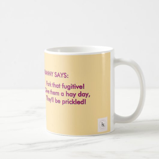 Lege eine Gabel hinein! Fuchsia Serie Kaffeetasse (Rechts)