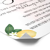 Lege einen Ring auf das Lemons Pink Brautparty Gam Poster (Ecke)