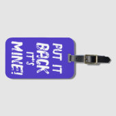 Lege es in seinen Mund zurück Gepäckanhänger (Vorderseite (Horizontal))