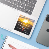 Lege meine Sorgen vor Gott Psalm 5:3 Bibel. Aufkleber (Laptop mit iPhone)