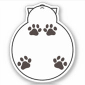 Lege mich nicht auf einen Glastisch Aufkleber (Vorderseite)