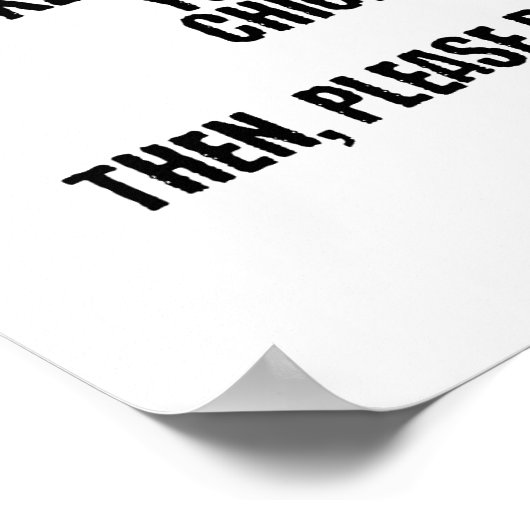 Lege nicht alle Eizellen in einen Korb. Poster (Ecke)