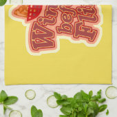 Lege Wings Before Flings Funny Chicken Motto Geschirrtuch (Gefaltet)