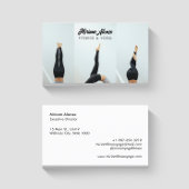Lege Yoga Posen Fitness & Yoga White Business Card Visitenkarte