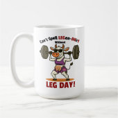 Legen-Dairy Leg Day – Funny Cow Squat Workout Kaffeetasse (Links)