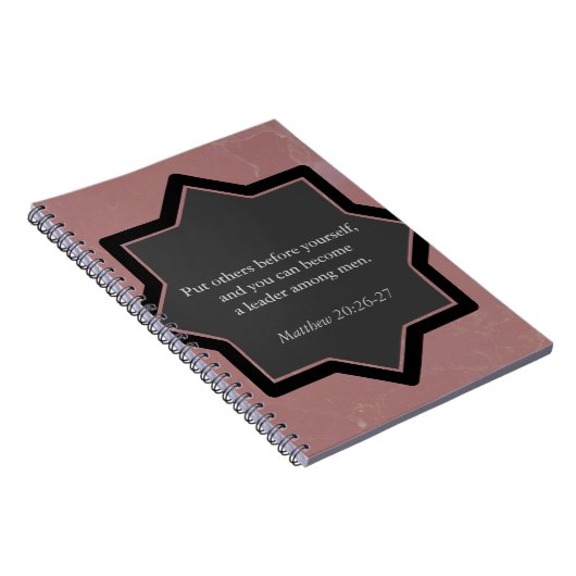 Legen Sie andere vor sich selbst Business-Notebook Notizblock (Rechte Seite)