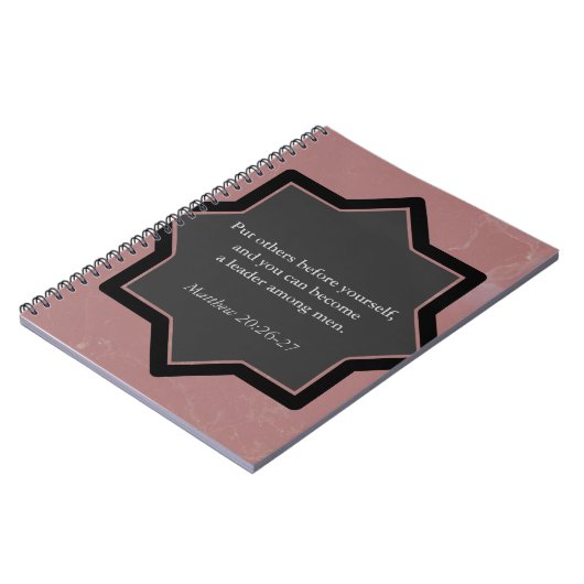 Legen Sie andere vor sich selbst Business-Notebook Notizblock (Linke Seite)