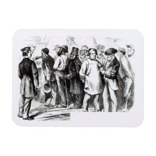 Legen Sie Baggers, späte 1860s mit Teppich aus Magnet