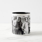 Legen Sie Baggers, späte 1860s mit Teppich aus Zweifarbige Tasse (Mittel)