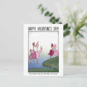 Legen Sie den Fuß auf die Postkarte (Stehend Vorderseite)