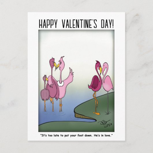 Legen Sie den Fuß auf die Postkarte (Vorderseite)