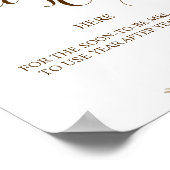 Legen Sie die Rezept-Karte hier Pampas Grass Dusch Poster (Ecke)