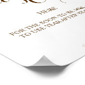 Legen Sie die Rezept-Karte hier Pampas Grass Dusch Poster (Ecke)