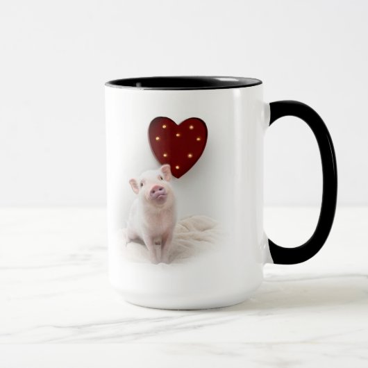 Legen Sie die Schwein-Herz-Tasse in Essig ein Tasse (Rechts)