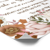 Legen Sie ein Kleidungsstück Button Boho Herbst Du Poster (Ecke)