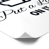 Legen Sie eine Leine auf sie Bathroom-Zeichen Poster (Ecke)