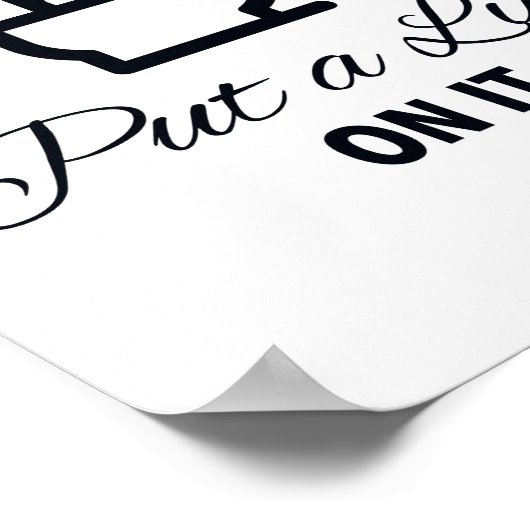 Legen Sie eine Leine auf sie Bathroom-Zeichen Poster (Ecke)