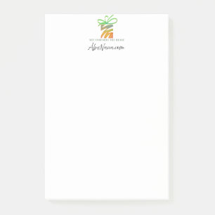 Legen Sie Ihr Logo hier ab Post-it Klebezettel