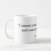 "Legen Sie Ihre Aktionen am Lord und Ihren Plan… Kaffeetasse (Links)