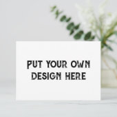 Legen Sie Ihre eigene Design Care Instruktionskart Dankeskarte (Stehend Vorderseite)