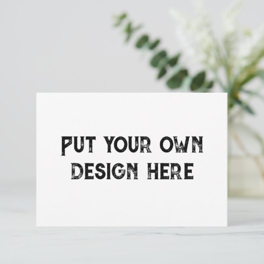 Legen Sie Ihre eigene Design Care Instruktionskart Dankeskarte (Stehend Vorderseite)