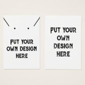 Legen Sie Ihre eigene Design-Kette Ohrringe Displa (Vorne & Hinten)