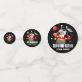 Legen Sie Ihre Katze in eine Alien Raumschiff UFO  Konfetti (Vorderseiten)