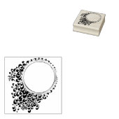 legen Sie Ihren Namen Blume Kreis Gummistempel (Stempel)