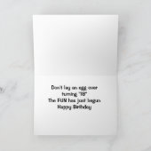 LEGEN SIE KEIN EIER, DAS SIE NUR SCHLIESSEN *18* KARTE (Innenseite)