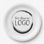 Legen Sie mein Logo auf Pappteller (Vorderseite)