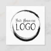 Legen Sie mein Logo auf Quadratische Visitenkarte (Vorderseite)