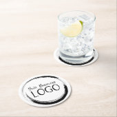 Legen Sie mein Logo auf Runder Pappuntersetzer (Vor Ort)