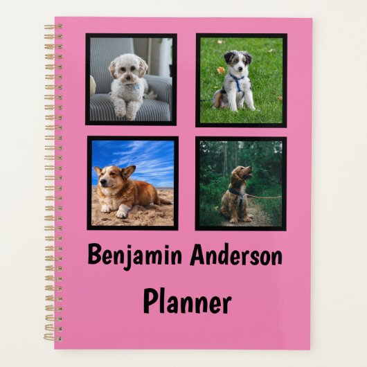 Legen Sie meine Dog-Bilder auf den Planer (Vorderseite)