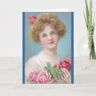 Legen Sie Rose in Ihre Wangen Karte