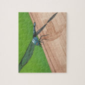 Legen Sie sie zusammen mit Blue Dragonfly auf ein Puzzle (Vertikal)