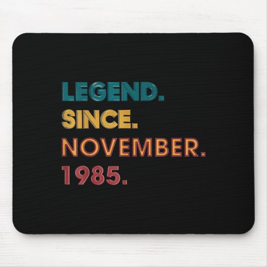 Legend 1985 40th Birthday For Men Women 40 Year Ol Mousepad (Vorne)
