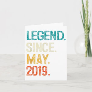 Legend 2019 6. Geburtstagsgeschenke für Junge Mädc Karte