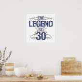 Legend 30. Geburtstag Poster (Küche)