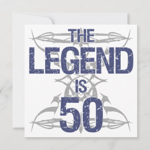 Legend 50. Geburtstag Karte