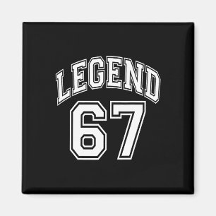 Legend 67 Number Varsity Team - 67. Geburtstag und Magnet
