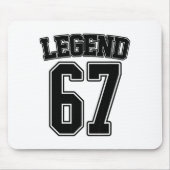 Legend 67 Six Seven Srts Number Varsity Team 67th  Mousepad (Vorne)