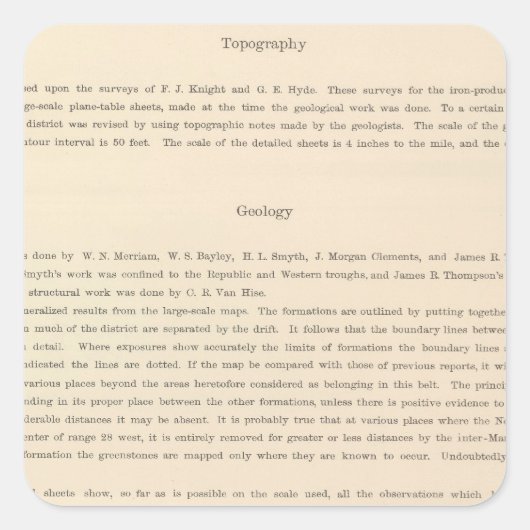 Legend Atlas Quadratischer Aufkleber (Vorderseite)