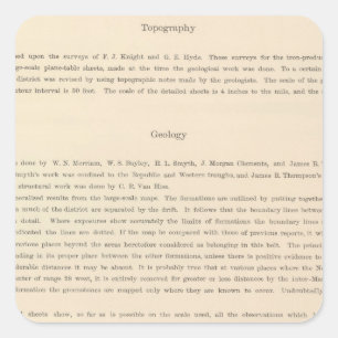 Legend Atlas Quadratischer Aufkleber